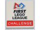 Part No: 3068pb2000  Name: Tile 2 x 2 with 'FIRST LEGO LEAGUE CHALLENGE' Pattern