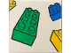 Part No: 3068pb2194  Name: Tile 2 x 2 with Blue, Green and Yellow Bricks Pattern