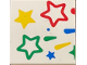 Part No: 3068pb2203  Name: Tile 2 x 2 with Green, Red, Yellow and Blue Stars Pattern