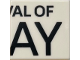 Part No: 3068pb2324  Name: Tile 2 x 2 with Black 'AL OF' and 'AY' Pattern