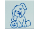 Part No: 3068pb2379  Name: Tile 2 x 2 with Puppy / Dog Pattern