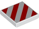 Part No: 3068pb2459  Name: Tile 2 x 2 with Red Danger Stripes Pattern