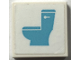 Part No: 3068pb2641  Name: Tile 2 x 2 with Medium Azure Restroom Sign with Toilet Pattern (Sticker) - Set 41720
