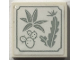 Part No: 3068pb2669  Name: Tile 2 x 2 with Light Bluish Gray Cactus Plants on Cacti Plaque Pattern (Sticker) - Set 41757