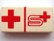 Part No: 3069pb0008  Name: Tile 1 x 2 with Swiss Red Cross Pattern