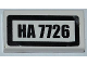 Part No: 3069pb0204  Name: Tile 1 x 2 with 'HA 7726' Pattern (Sticker) - Set 7726