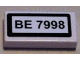 Part No: 3069pb0211  Name: Tile 1 x 2 with 'BE 7998' Pattern (Sticker) - Set 7998