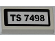 Part No: 3069pb0218  Name: Tile 1 x 2 with 'TS 7498' Pattern (Sticker) - Set 7498
