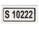 Part No: 3069pb0383  Name: Tile 1 x 2 with 'S 10222' Pattern (Sticker) - Set 10222