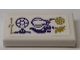 Part No: 3069pb0670  Name: Tile 1 x 2 with Airas Airship Balloon, Wing and Symbols Pattern (Sticker) - Set 41184