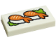 Part No: 3069pb1069  Name: Tile 1 x 2 with Orange Sushi Pattern (Sticker) - Set 41701