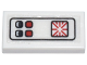 Part No: 3069pb1181  Name: Tile 1 x 2 with Elevator Control Panel with Black and Red Buttons Pattern (Sticker) - Set 71799