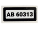 Part No: 3069pb1251  Name: Tile 1 x 2 with 'AB 60313' Pattern (Sticker) - Set 60313