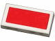 Part No: 3069px68  Name: Tile 1 x 2 with Scala Red Rectangle Pattern - Set 4306