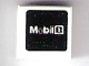 Part No: 3070pb127  Name: Tile 1 x 1 with 'Mobil 1' with Gray 'o' on Black Background Pattern (Sticker) - Set 75876
