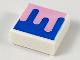 Part No: 3070pb145  Name: Tile 1 x 1 with Blue and Bright Pink Splotch Pattern