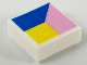 Part No: 3070pb153  Name: Tile 1 x 1 with Blue, Bright Pink and Yellow Polygons Pattern