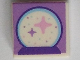 Part No: 3070pb198  Name: Tile 1 x 1 with Crystal Ball with Sparkles and Dark Purple Base on Medium Lavender Background Pattern