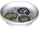 Part No: 31333pb12  Name: Duplo Utensil Dish 3 x 3 with Cupcakes and Stars Pattern