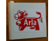 Part No: 3195pb05  Name: Door 1 x 5 x 4 Left with Arla Dairy Logo Pattern (Sticker) - Set 1581-2