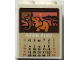 Part No: 3245cpb277  Name: Brick 1 x 2 x 2 with Inside Stud Holder with Elephants on 'APRIL 2022' Calendar Page Pattern (Sticker) - Set 41717