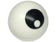 Part No: 32474pb025  Name: Technic Ball Joint with Black Eye with Pupil on Bottom Pattern