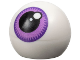 Part No: 32474pb029  Name: Technic Ball Joint with Eye with Black Pupil and Medium Lavender Iris with Dark Purple Rim Pattern