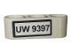 Part No: 32523pb12  Name: Technic, Liftarm Thick 1 x 3 with 'UW 9397' Pattern (Sticker) - Set 9397
