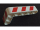 Part No: 32526pb015L  Name: Technic, Liftarm, Modified Bent Thick L-Shape 3 x 5 with Red and White Danger Stripes Pattern Model Left Side (Stickers) - Set 42042