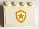 Part No: 3297pb057  Name: Slope 33 3 x 4 with Gold Police Star Badge Logo Pattern (Sticker) - Set 60277