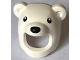Part No: 3557pb01  Name: Minifigure, Headgear Head Cover, Costume Polar Bear with Black Eyes and Nose Pattern