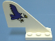 Part No: 3587pb01  Name: Tail with Rounded Top with Blue Eagle Pattern on Both Sides (Stickers) - Sets 6345 / 6615