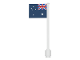 Part No: 3596pb01  Name: Flag on Flagpole, Straight with Australia Pattern (Stickers)