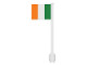Part No: 3596pb30  Name: Flag on Flagpole, Straight with Ireland Pattern (Stickers)