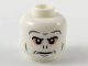 Part No: 3626cpb2184  Name: Minifigure, Head Alien Dark Bluish Gray Eyebrows and Contours, Peach Around Eyes, Nose Slits Pattern - Hollow Stud