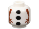 Part No: 3626cpb2548  Name: Minifigure, Head without Face with Snowman Reddish Brown Stick Arms and Black Coal Buttons Pattern (Frozen Olaf Body) - Hollow Stud