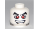 Part No: 3626pb0459  Name: Minifigure, Head Alien Vampire with Fangs, Red Eyes with White Pupils, and Black Eyebrows Pattern