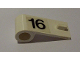 Part No: 3822pb010  Name: Door 1 x 3 x 1 Left with Number 16 Pattern (Sticker) - Set 6634