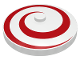 Part No: 3960p03  Name: Dish 4 x 4 Inverted (Radar) with Solid Stud with Red Spiral Pattern