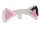 Part No: 4039pb01  Name: Friends Accessories Cat Ears with Bright Pink Auricles and Black Tip on Left Ear Pattern