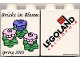 Part No: 4066pb204  Name: Duplo, Brick 1 x 2 x 2 with Bricks In Bloom Three Flowers Pattern