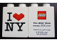 Part No: 4066pb374  Name: Duplo, Brick 1 x 2 x 2 with I 'Brick' NY (New York) Pattern