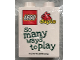 Part No: 4066pb428  Name: Duplo, Brick 1 x 2 x 2 with LEGO Duplo 'so many ways to play' Pattern