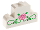 Part No: 4088px2  Name: Brick, Modified 1 x 4 x 2 Center Stud Top with Rose and Vines Pattern