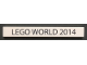Part No: 4162pb194  Name: Tile 1 x 8 with 'LEGO WORLD 2014' Pattern