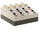 Part No: 42104cx01  Name: Duplo Sound Effects Brick 4 x 4 with Dark Gray Base and Castle Sounds