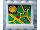 Part No: 4215pb044  Name: Panel 1 x 4 x 3 with Map Street Pattern 4 and Shell Logo on Inside (Sticker) - Set 1254