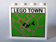 Part No: 4215pb057  Name: Panel 1 x 4 x 3 with Map Street Pattern 6 'LEGO TOWN' (Sticker) - Set 10184