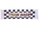 Part No: 42301  Name: Duplo, Cloth Banner with Faded Yellow to Red 'TEAM RACE' on Black and White Checkered Background Pattern