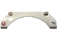 Part No: 42531pb007L  Name: Technic, Panel Car Mudguard Arched #30 9 x 2 x 3 Straight Top with Red Vodafone and Black Puma Logos Pattern Model Left Side (Stickers) - Set 42137